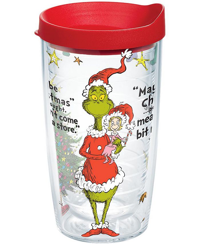 Tervis Tumbler Tervis Dr. Seuss Grinch Christmas Holiday Quote Made in USA  Double Walled Insulated Tumbler Travel Cup Keeps Drinks Cold & Hot, 16oz,  Classic - Macy's