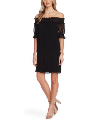 off the shoulder dress venus Off-The-Shoulder Maxi Dress - Medium Wash