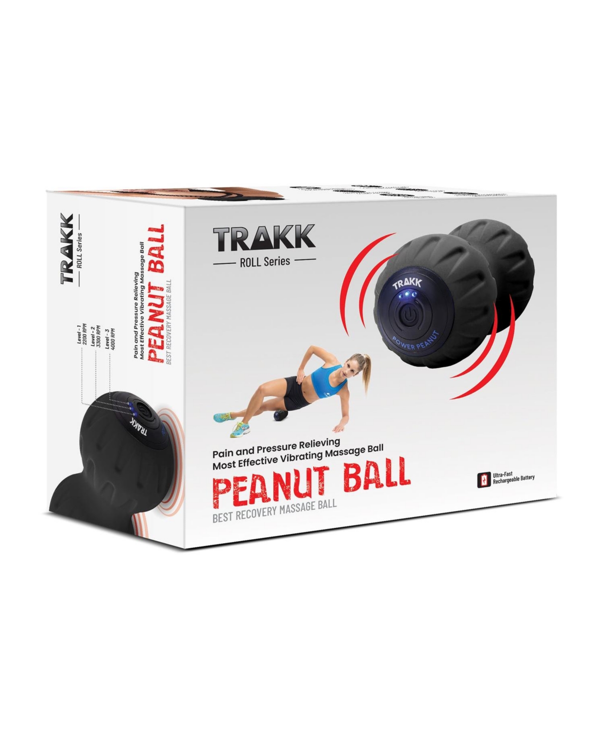 Trakk Peanut 3-Speed Electric Rechargeable Vibrating Peanut Ball