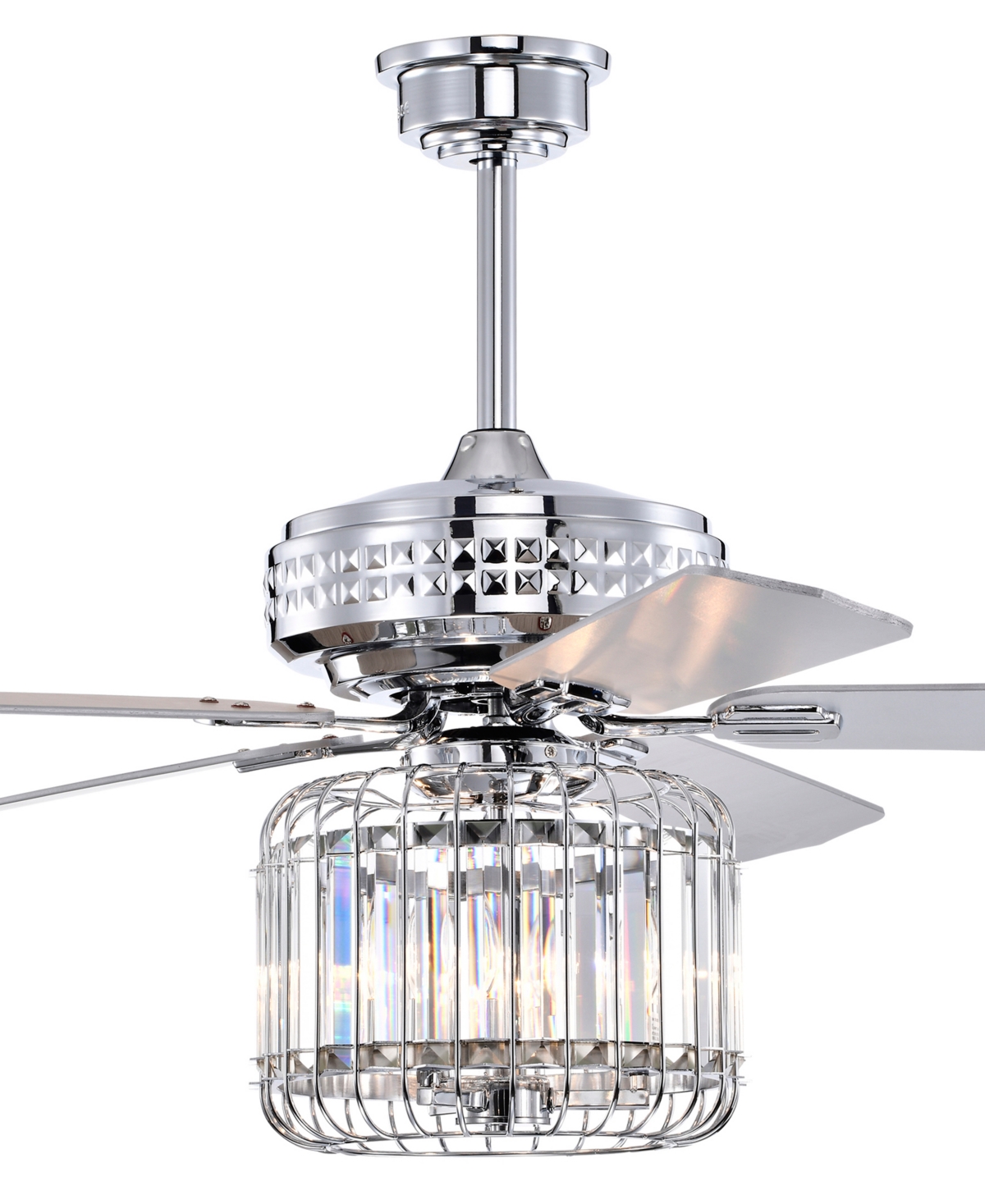 Home Accessories Ailen 52" 3-light Indoor Chandelier With Light Kit In Chrome
