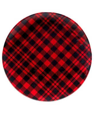 Buffalo Plaid 2 Piece Platter Set