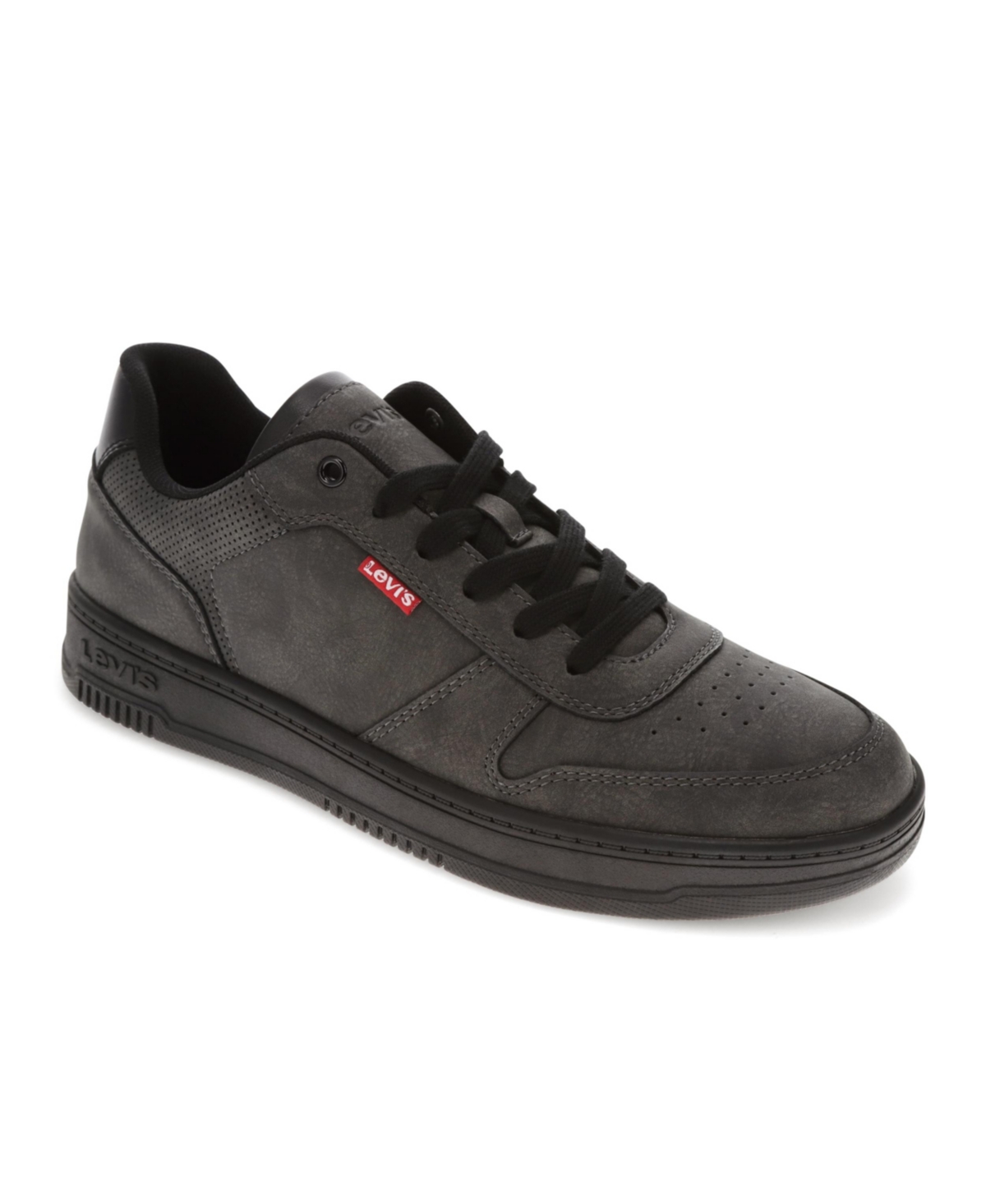 Levi s Men s Drive Lo 2 Low Top Sneakers Charcoal Black Smart Closet