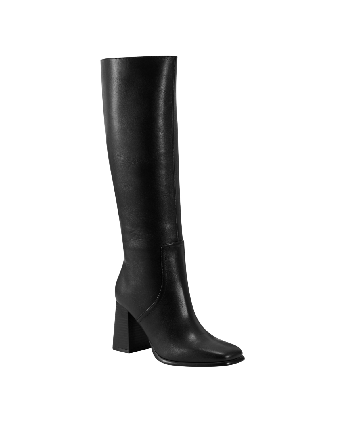 Marc Fisher Women's Dacea Tapered Block Heel Dress Boots In Black