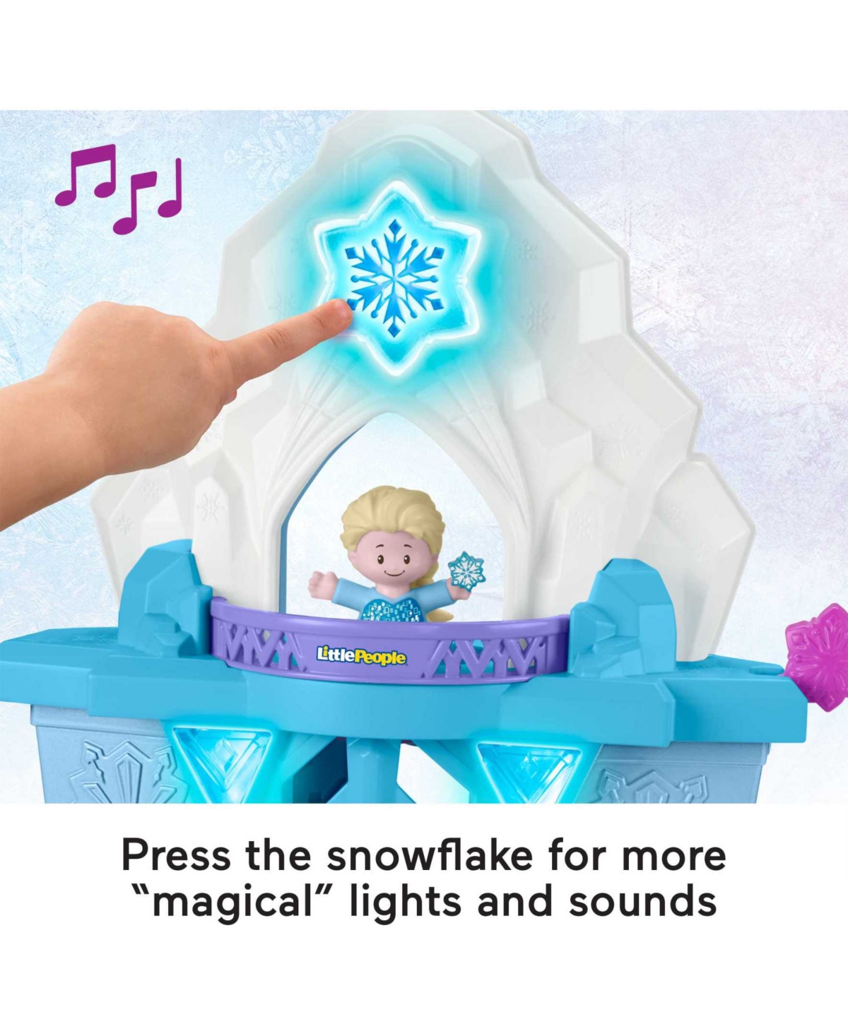 Shop Fisher Price Disney Frozen Toy, Fisher-price Little People Playset With Anna & Elsa Figures, Elsa's Enchanted Lig In Multi
