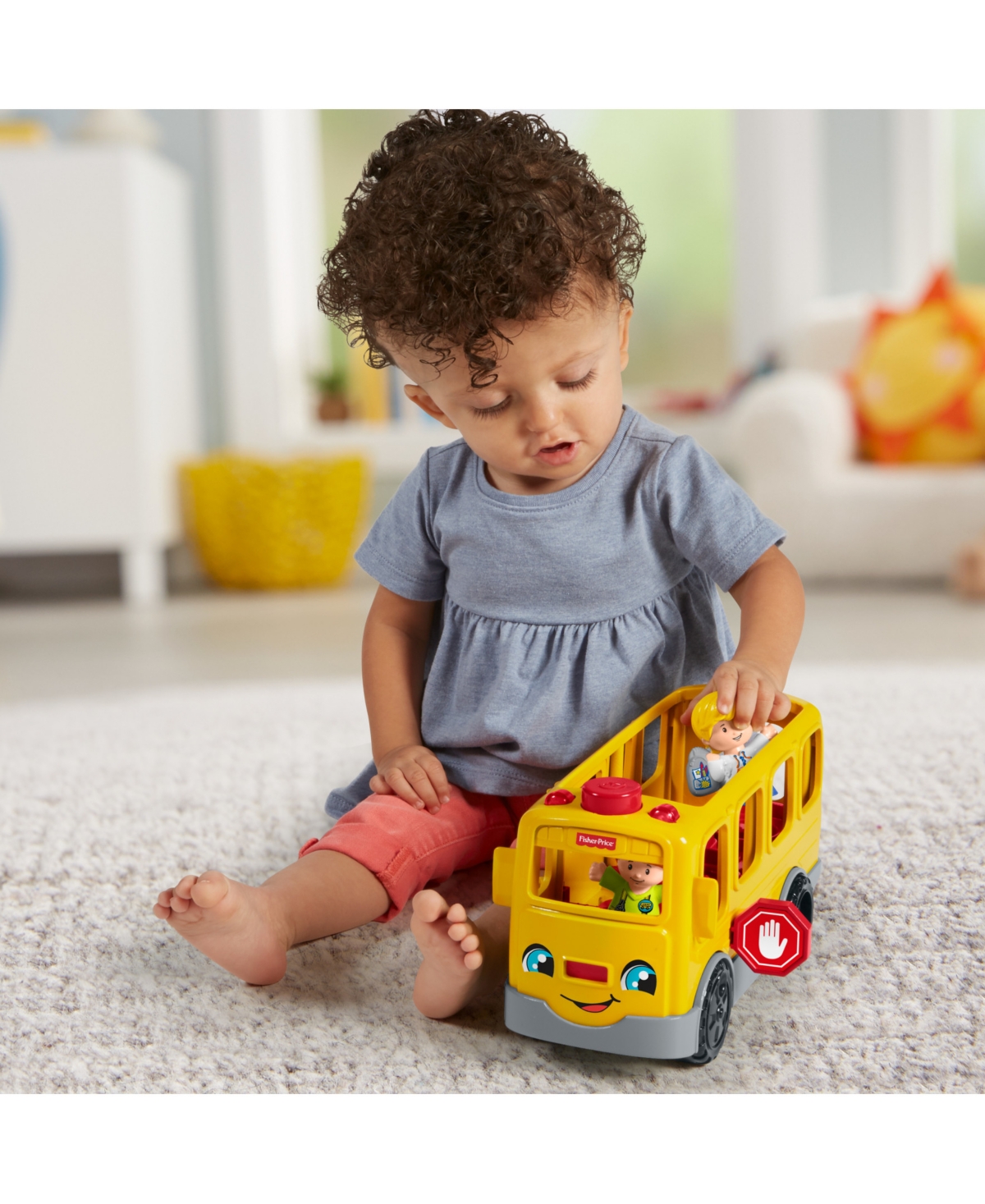 Shop Fisher Price Fisher-price Little People Sit With Me School Bus In Asst