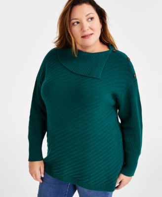 Plus size hunter outlet green sweater