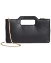 Inc East West Pearl-Trim Clutch, Created for Macy's - Black