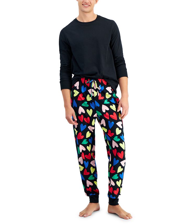Family Pajamas Men's 2-Pc. Love Matching Pajamas Set, Created for Macy ...