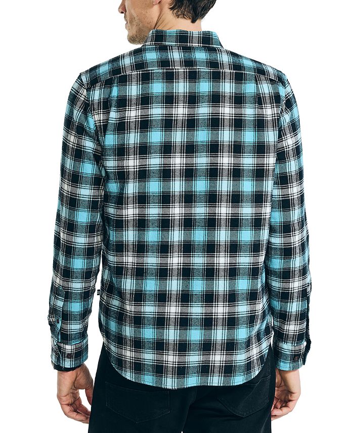 Nautica Men's Double Pocket Plaid Flannel Shirts Macy's