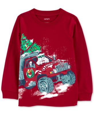 Carter's - Toddler Boys Polar Bear Christmas Graphic Cotton Jersey T-shirt