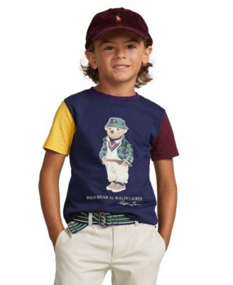 Polo Ralph Lauren Little Boys Polo Bear Color-Blocked Cotton T