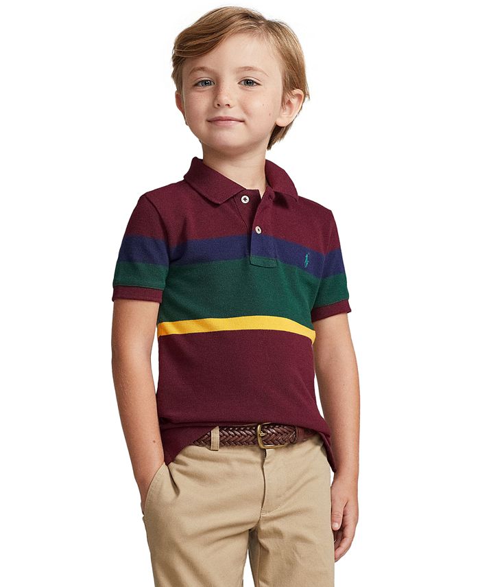 Polo Ralph Lauren Toddler and Little Boys Patchwork Polo Shirt - Macy's