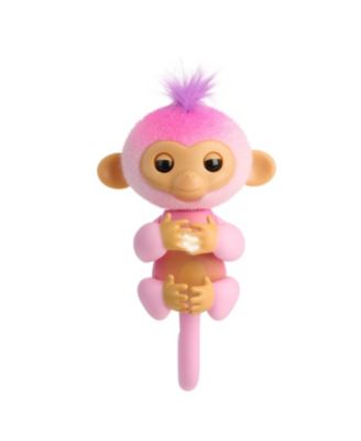 2023 Fingerlings Lulu Baby Unicorn White Pink Fuzzy Finger Monkey