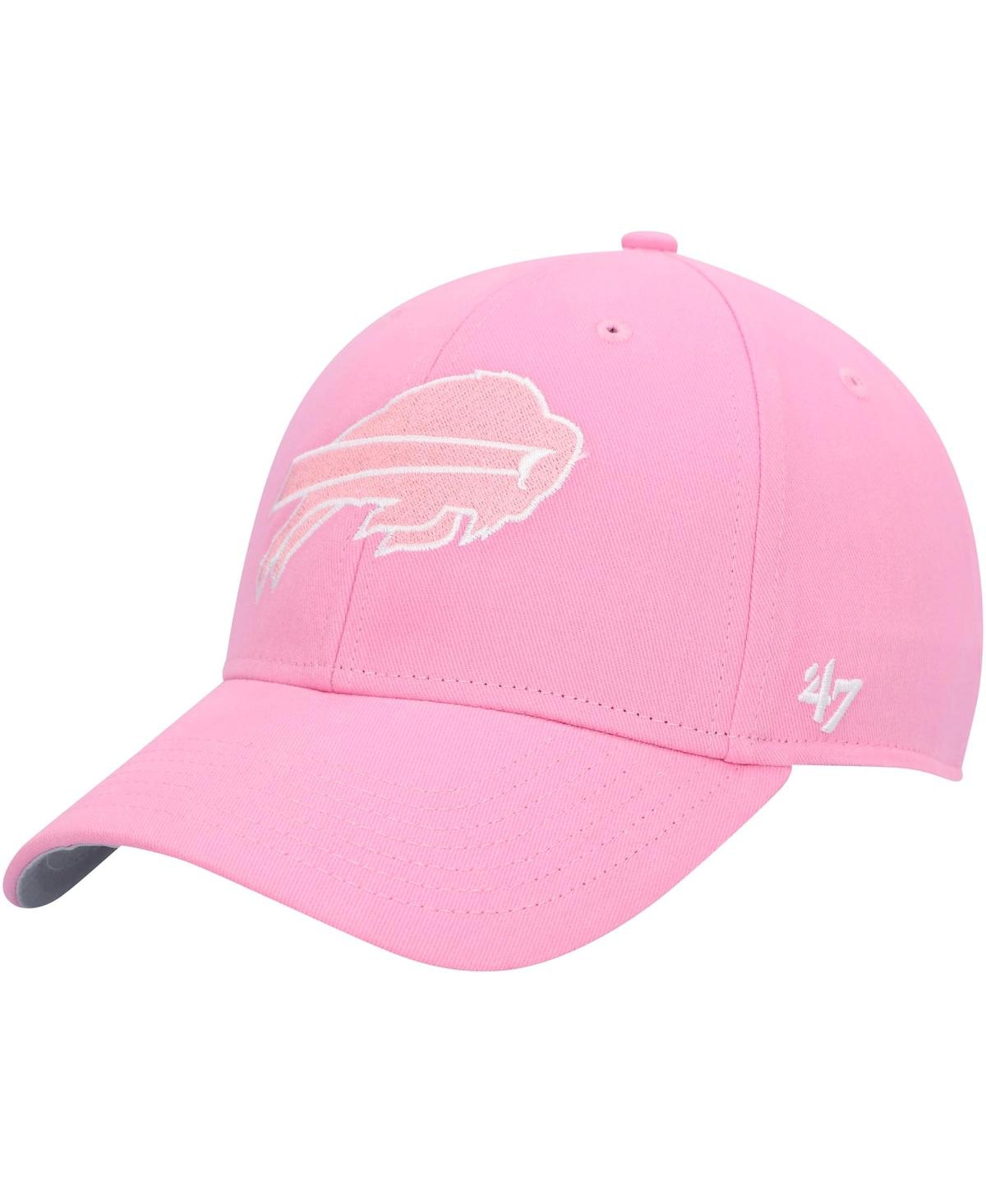 47 Brand Big Girls ' Pink Buffalo Bills Rose Mvp Adjustable Hat In Pink