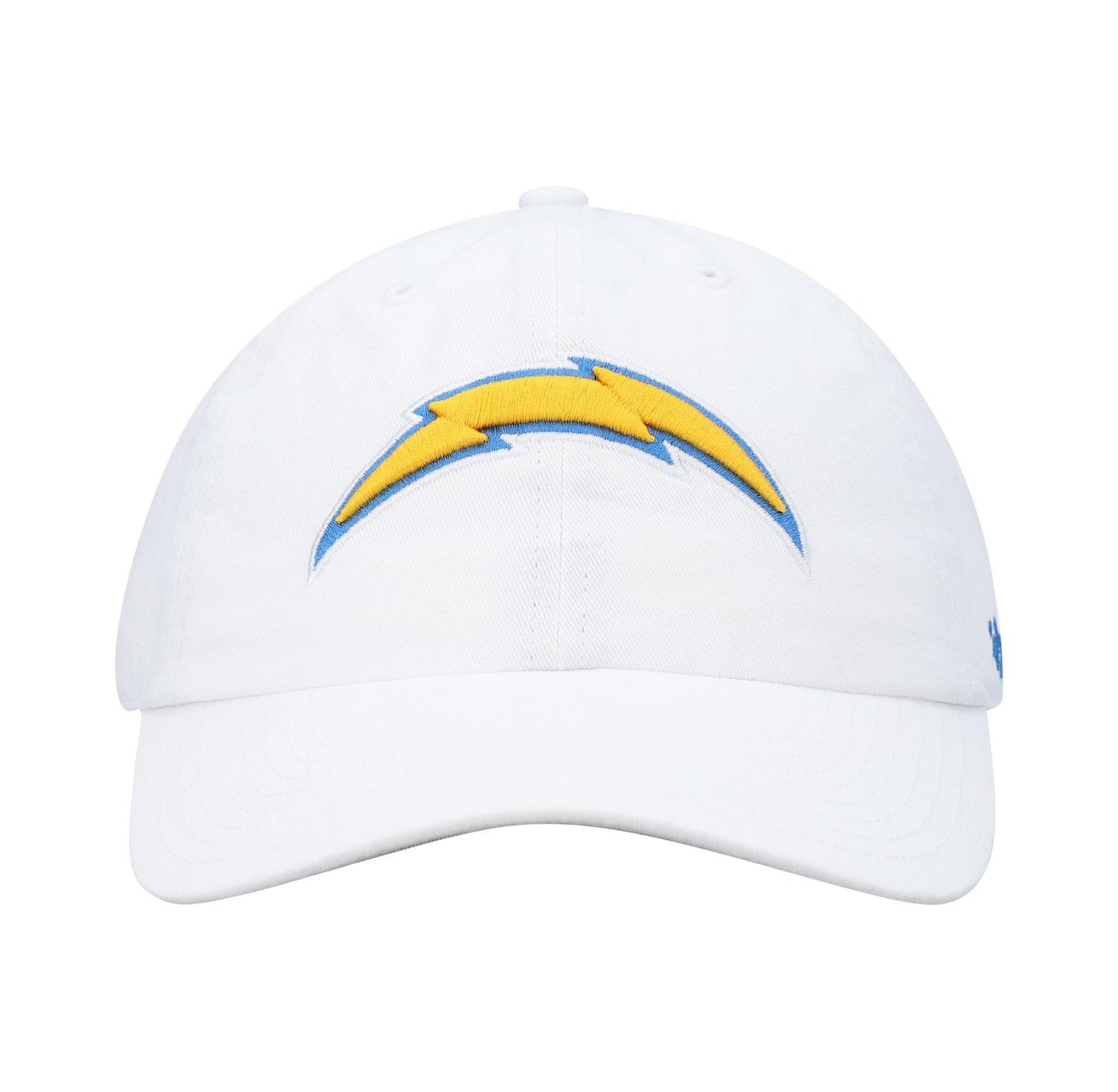 Men's White Los Angeles Chargers Clean Up Adjustable Hat