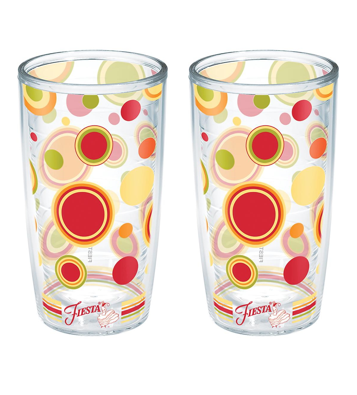 Tervis Tumbler Tervis Fiesta Sunny Dots Made In Usa Double Walled Insulated Tumbler Cup Keeps Drinks Cold & Hot, 16 In Open Miscellaneous