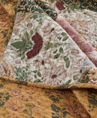 Antique Chic Cotton Authentic Patchwork 5 Piece Quilt Set, King