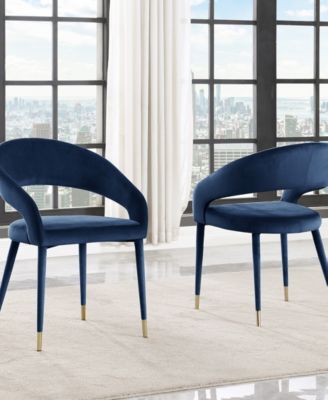 Jacques 32" Velvet Dining Chairs, Set of 2