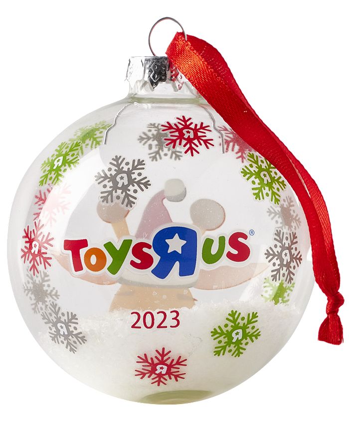 TOYS R US 2023 Holiday Geoffrey Glass Ball Ornament, Created for You by
