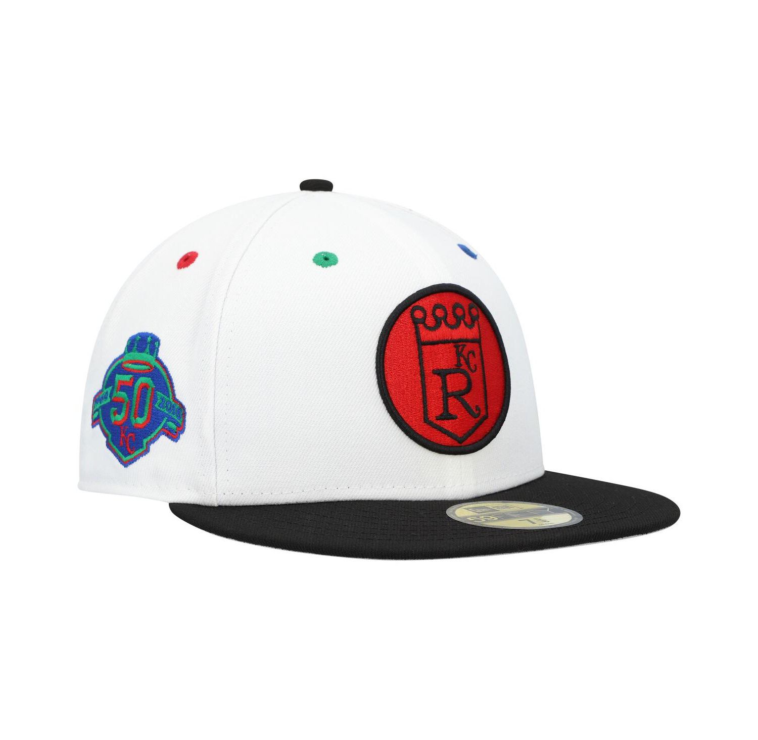 Men's White, Black Kansas City Royals Primary Eye 59FIFTY Fitted Hat