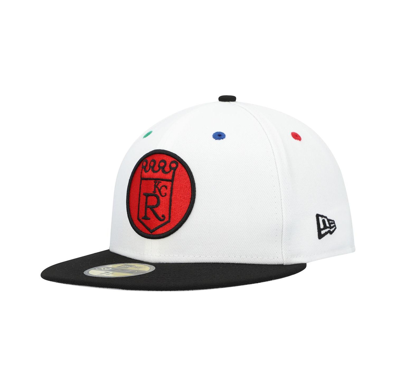 Men's White, Black Kansas City Royals Primary Eye 59FIFTY Fitted Hat