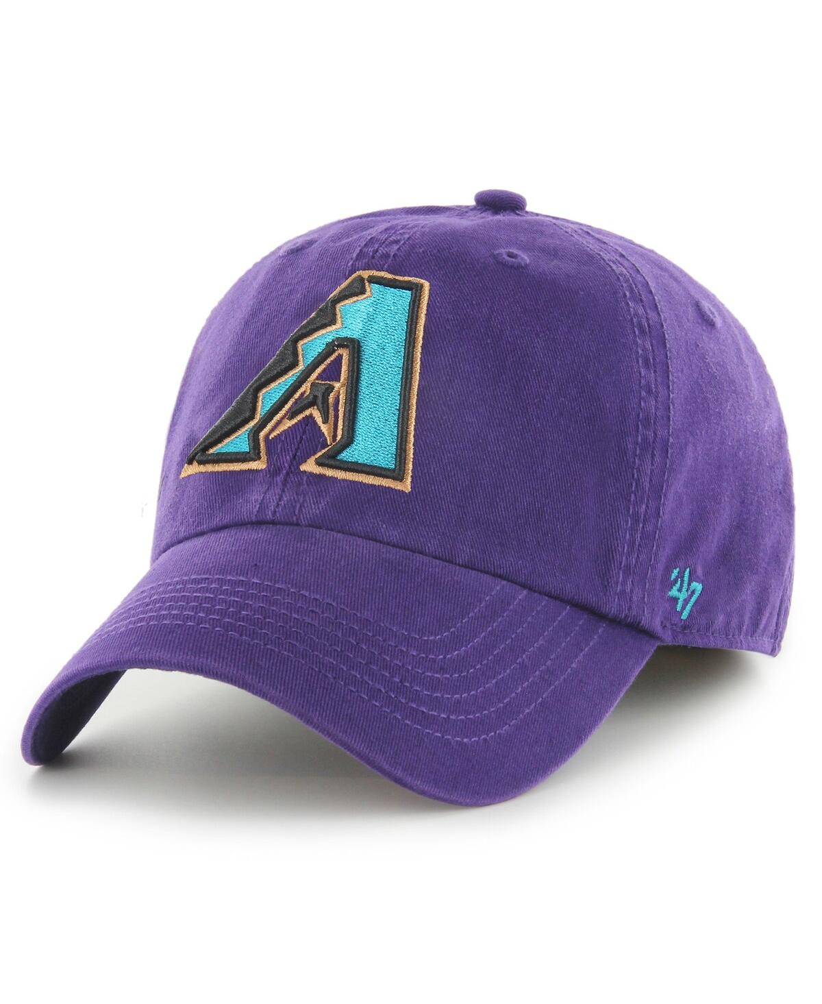 Men's '47 Brand Purple Arizona Diamondbacks Cooperstown Collection Franchise Fitted Hat - Purple