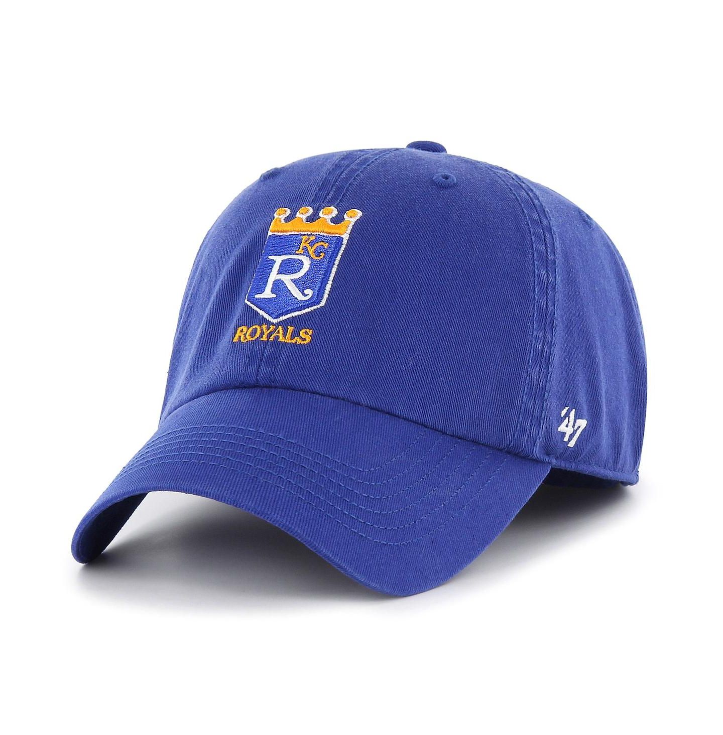 Мужская кепка '47 Brand Royal Kansas City Royals Cooperstown Collection Franchise Fitted Hat — фото 3