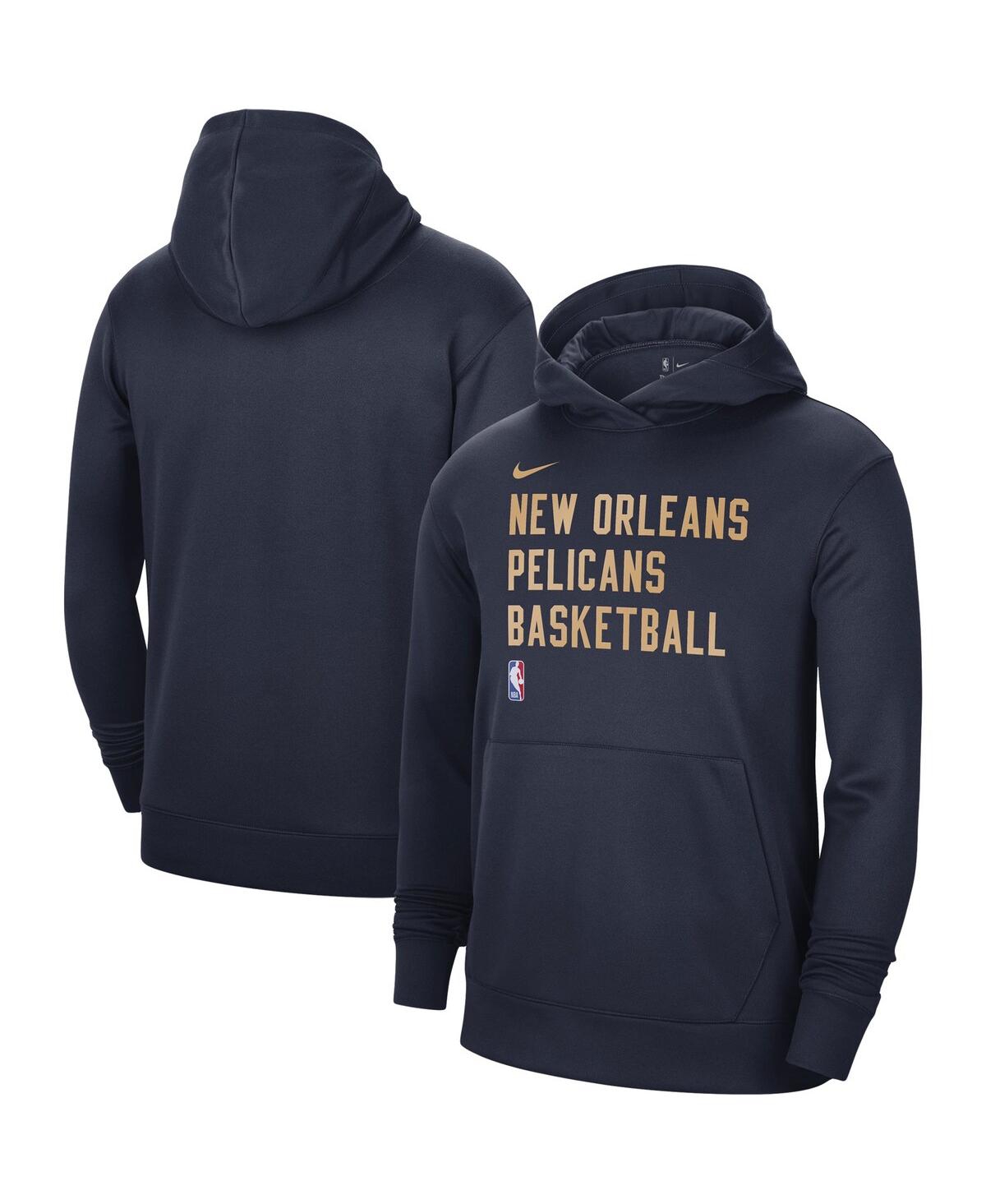 Nike Men's And Women's  Navy New Orleans Pelicans 2023/24 Performance Spotlight On-court Practice Pul In Navy