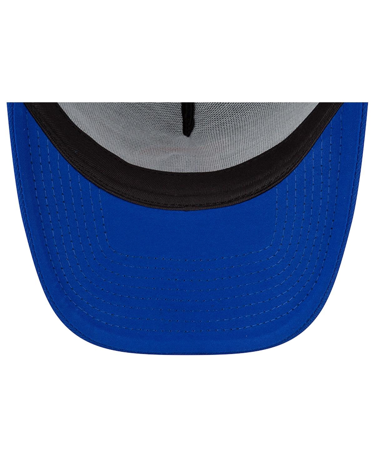 NEW ERA MEN'S NEW ERA ROYAL BUFFALO BILLS THROWBACK LOGO A-FRAME TRUCKER 9FORTY ADJUSTABLE HAT 