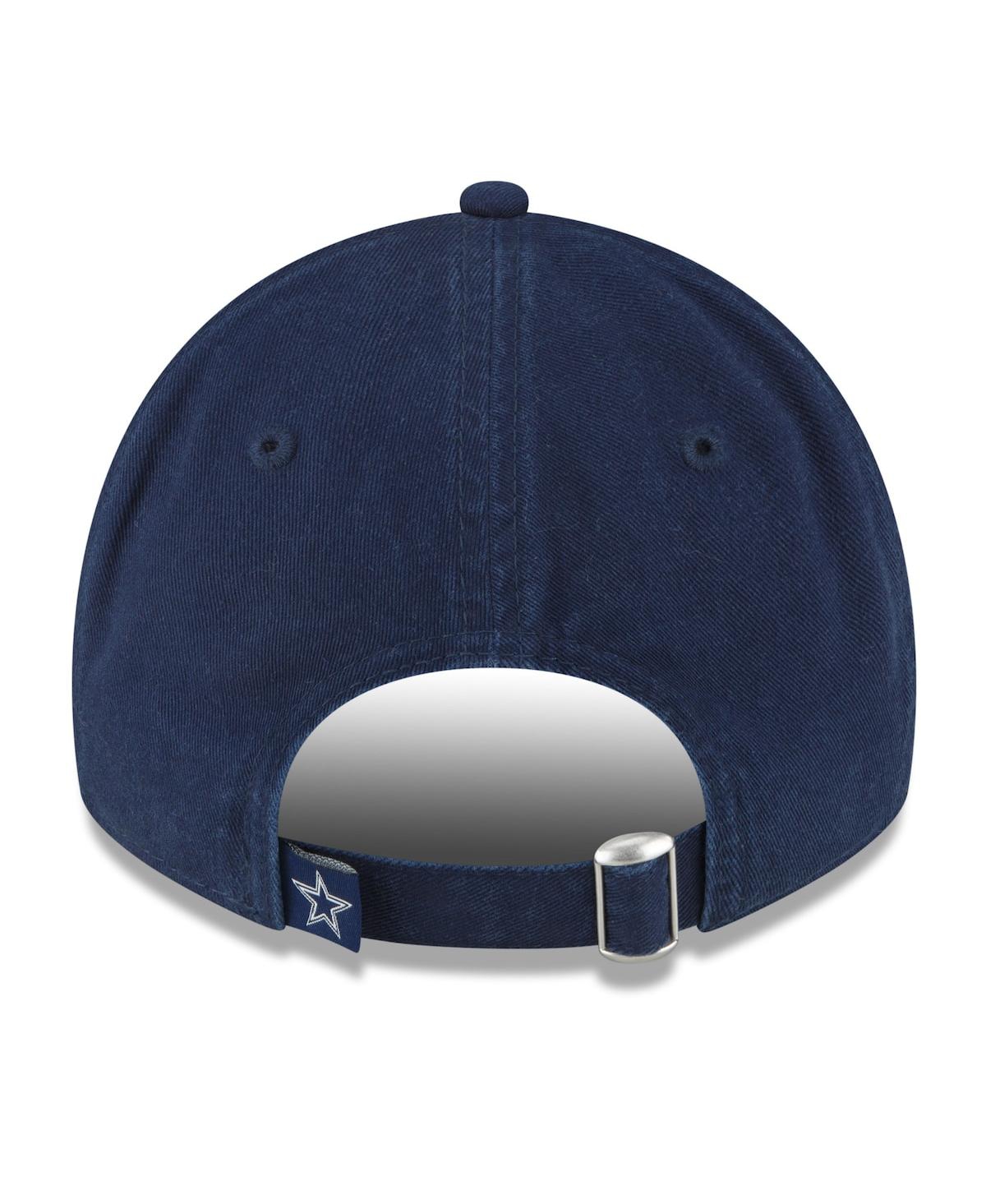 New Era Navy Dallas Cowboys Leaves 9twenty Adjustable Hat In Navy