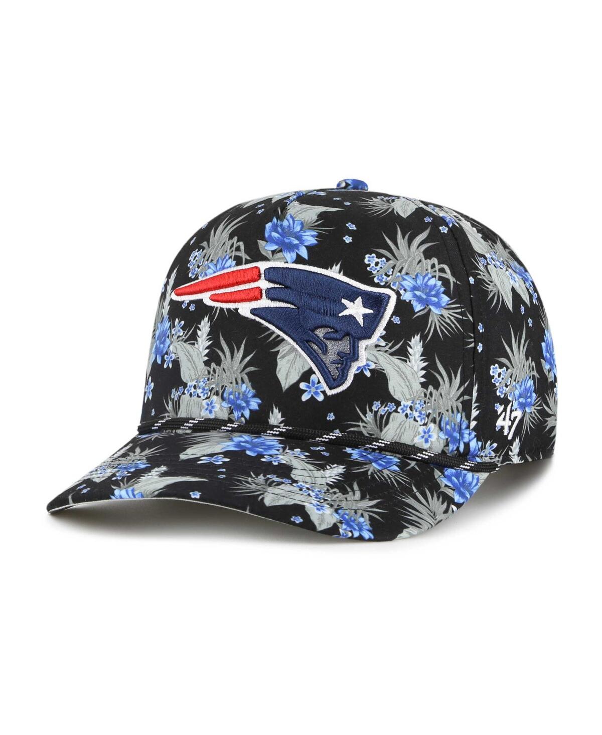 47 Brand Men's ' Black New England Patriots Dark Tropic Hitch Adjustable Hat
