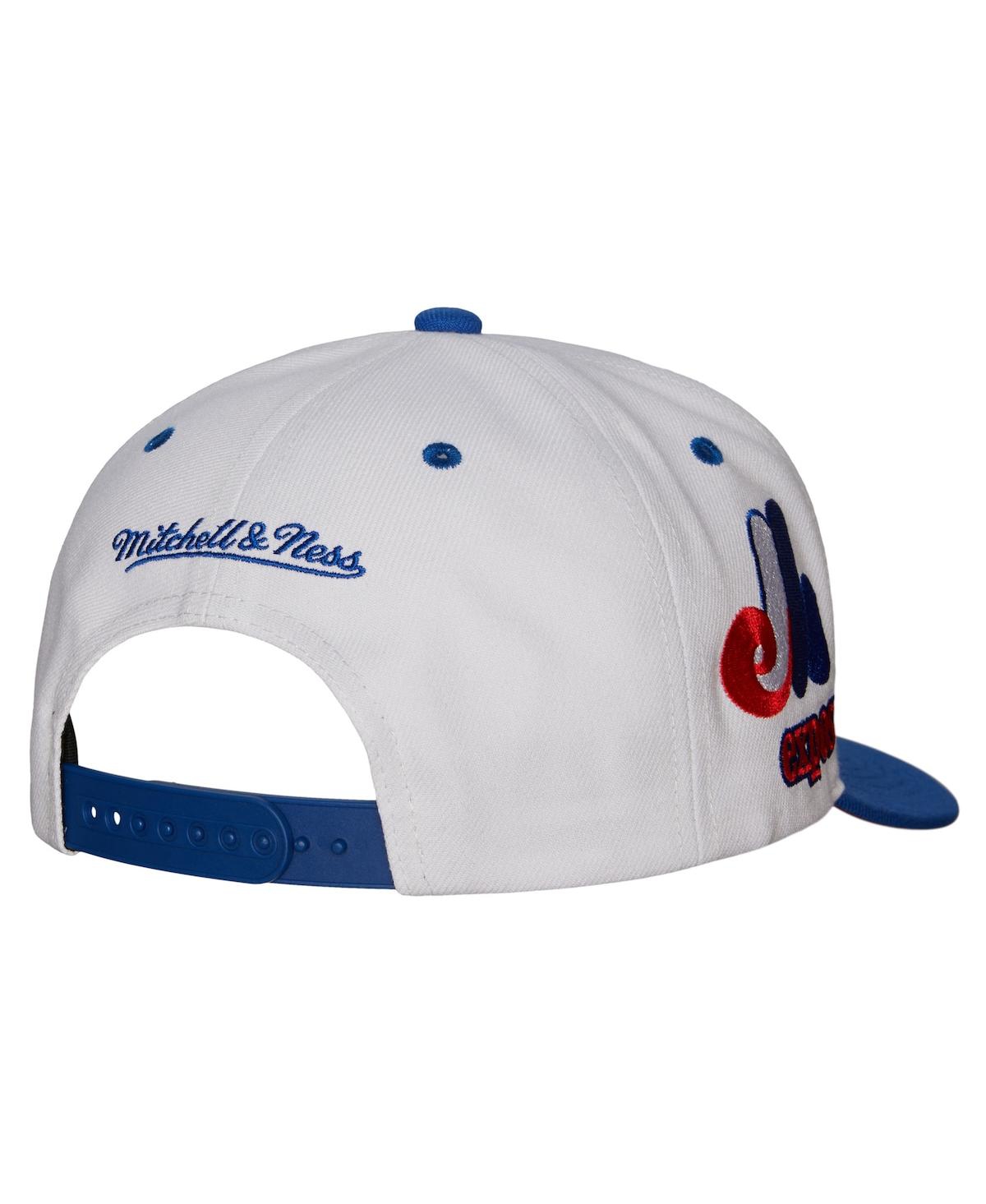 Mitchell & Ness Men's  White Montreal Expos Cooperstown Collection Pro Crown Snapback Hat In White