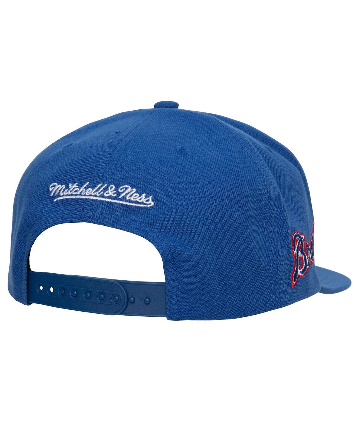 Mitchell & Ness Men's  Royal Atlanta Braves Cooperstown Collection Evergreen Snapback Hat In Royal