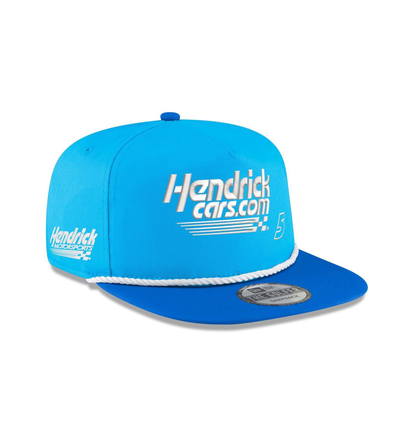 Мужская кепка New Era Light Blue, Royal Kyle Larson Hendrickca Golfer Snapback Hat — фото 2