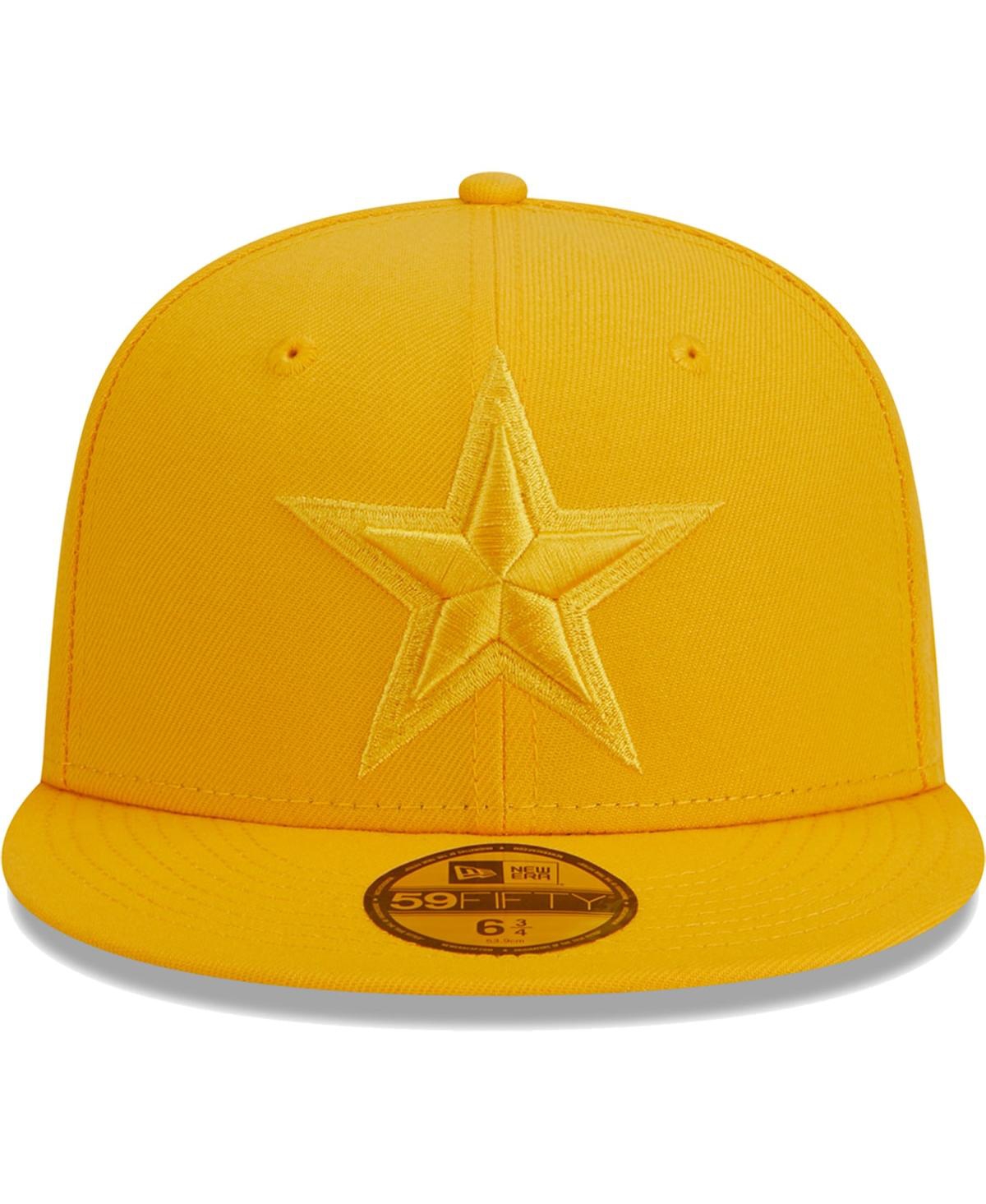Shop New Era Men's  Gold Dallas Cowboys Color Pack 59fifty Fitted Hat