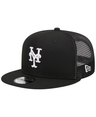 Men's Black New York Mets Trucker 9FIFTY Snapback Hat