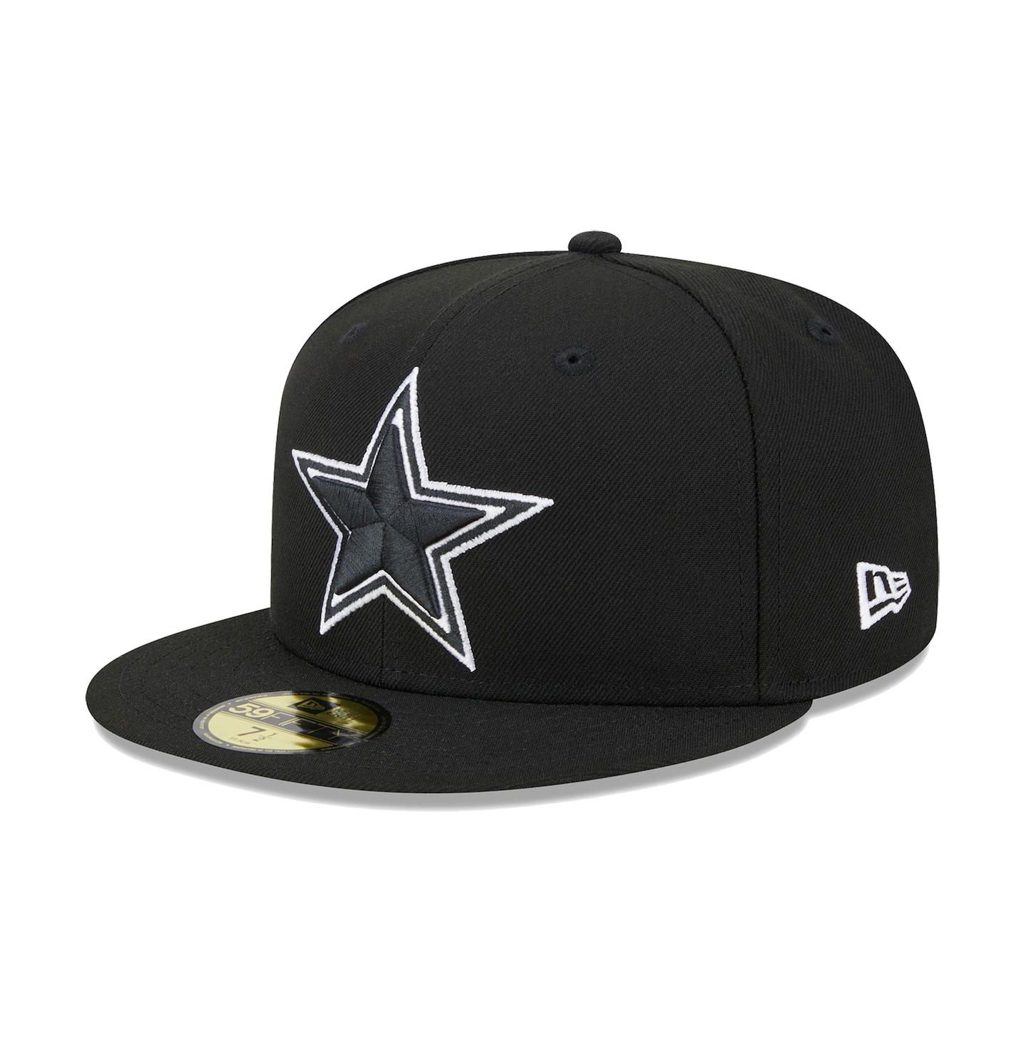 Мужская кепка New Era Black Dallas Cowboys Main Patch 59FIFTY Fitted Hat — фото 4