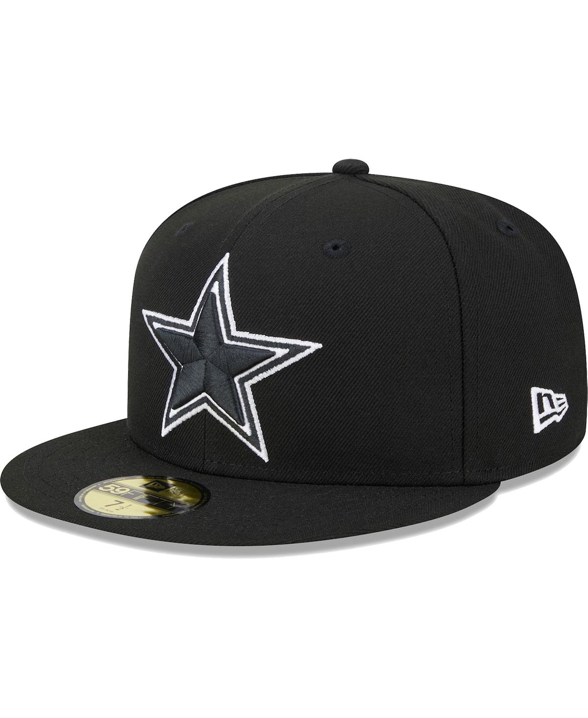 Men's New EraDallas Cowboys Main Patch 59FIFTY Fitted Hat - Black