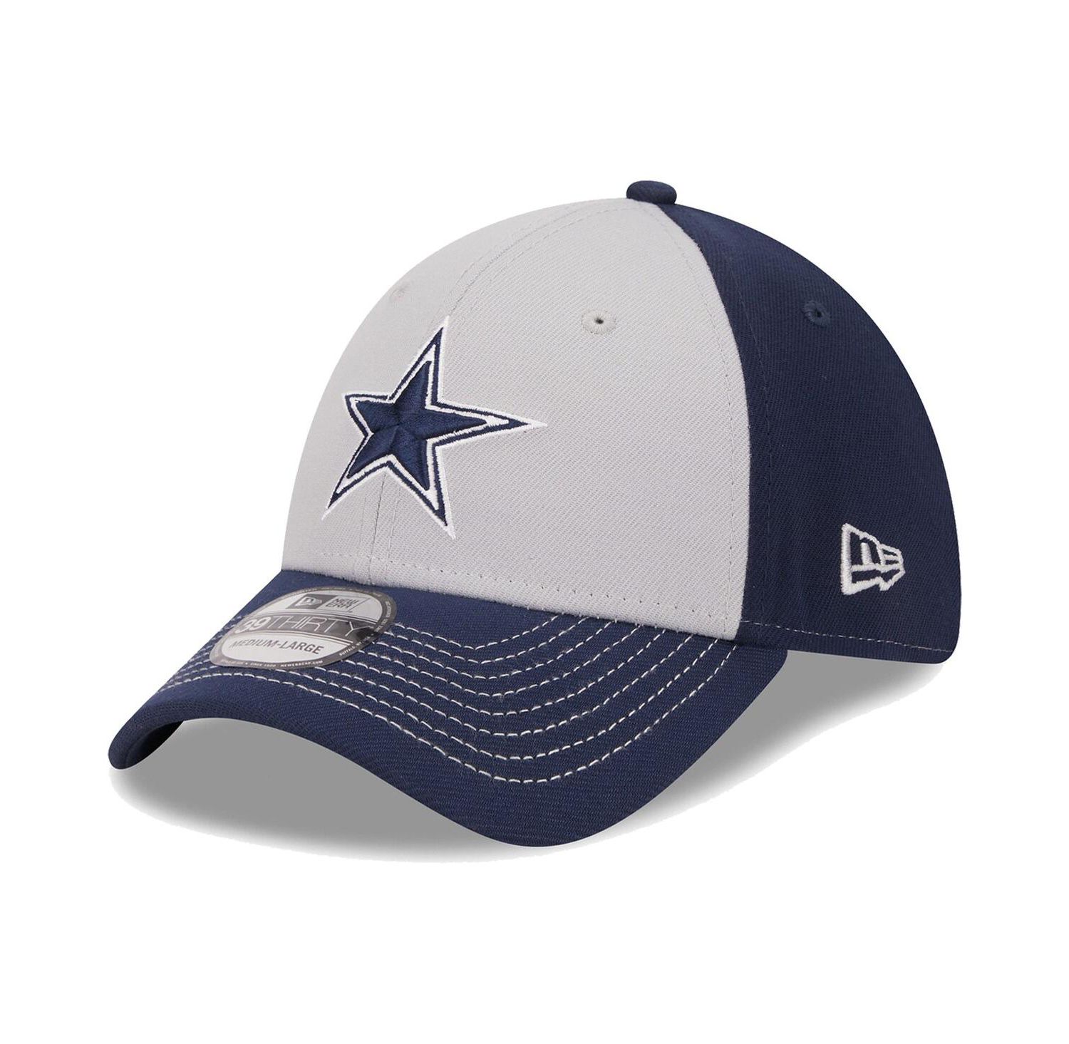 Men's Gray Dallas Cowboys Main 39THIRTY Flex Hat