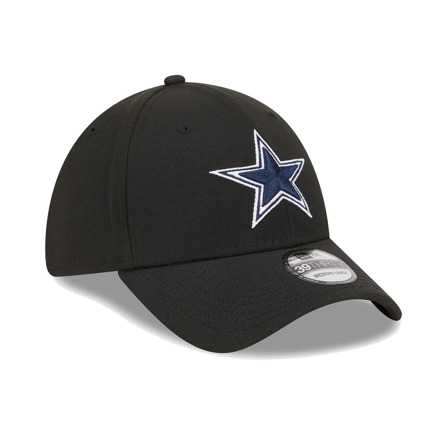 Men's Black Dallas Cowboys Main 39THIRTY Flex Hat