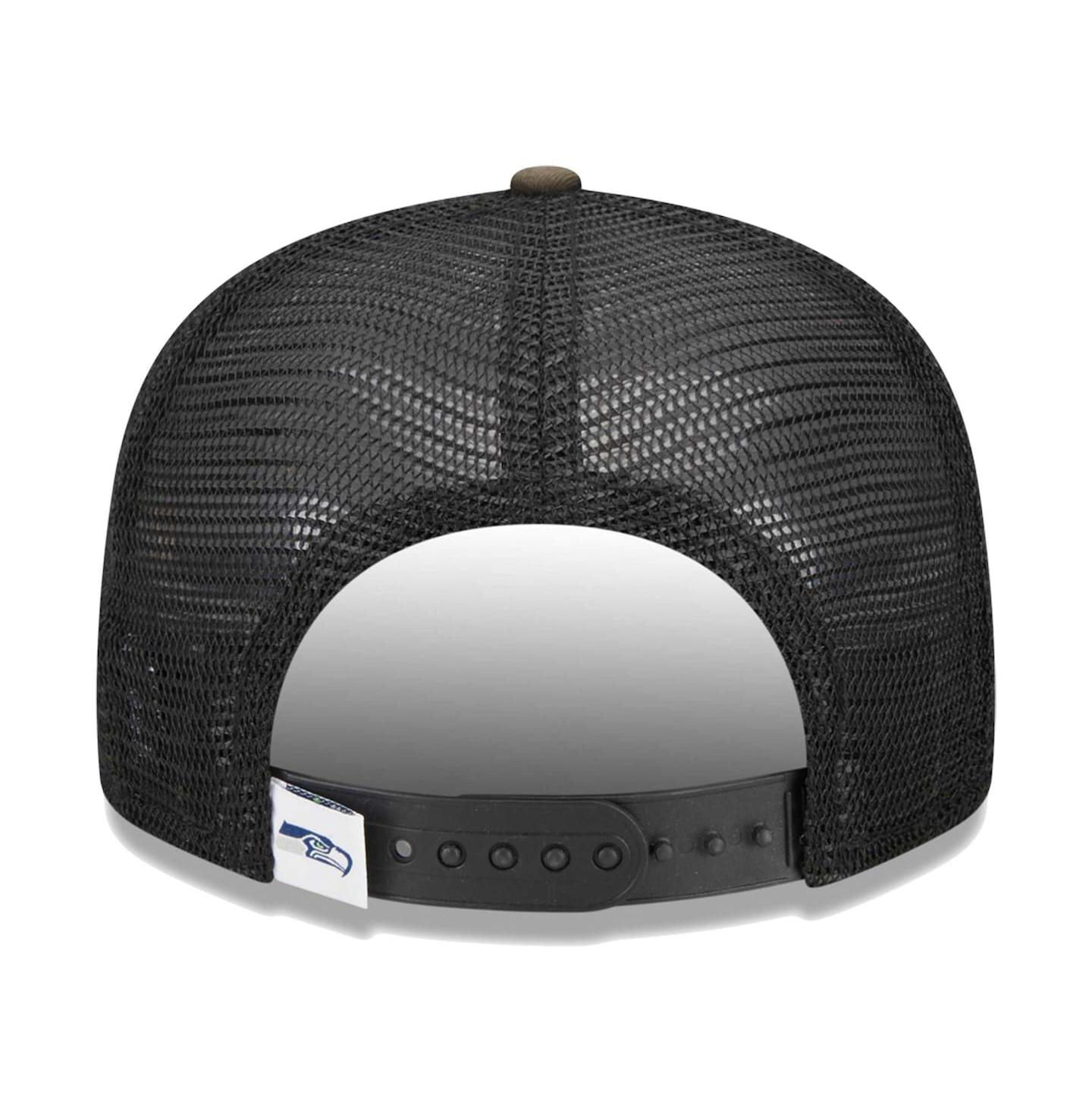 Детская кепка New Era Camo Seattle Seahawks Main Trucker 9FIFTY Snapback Hat — фото 5
