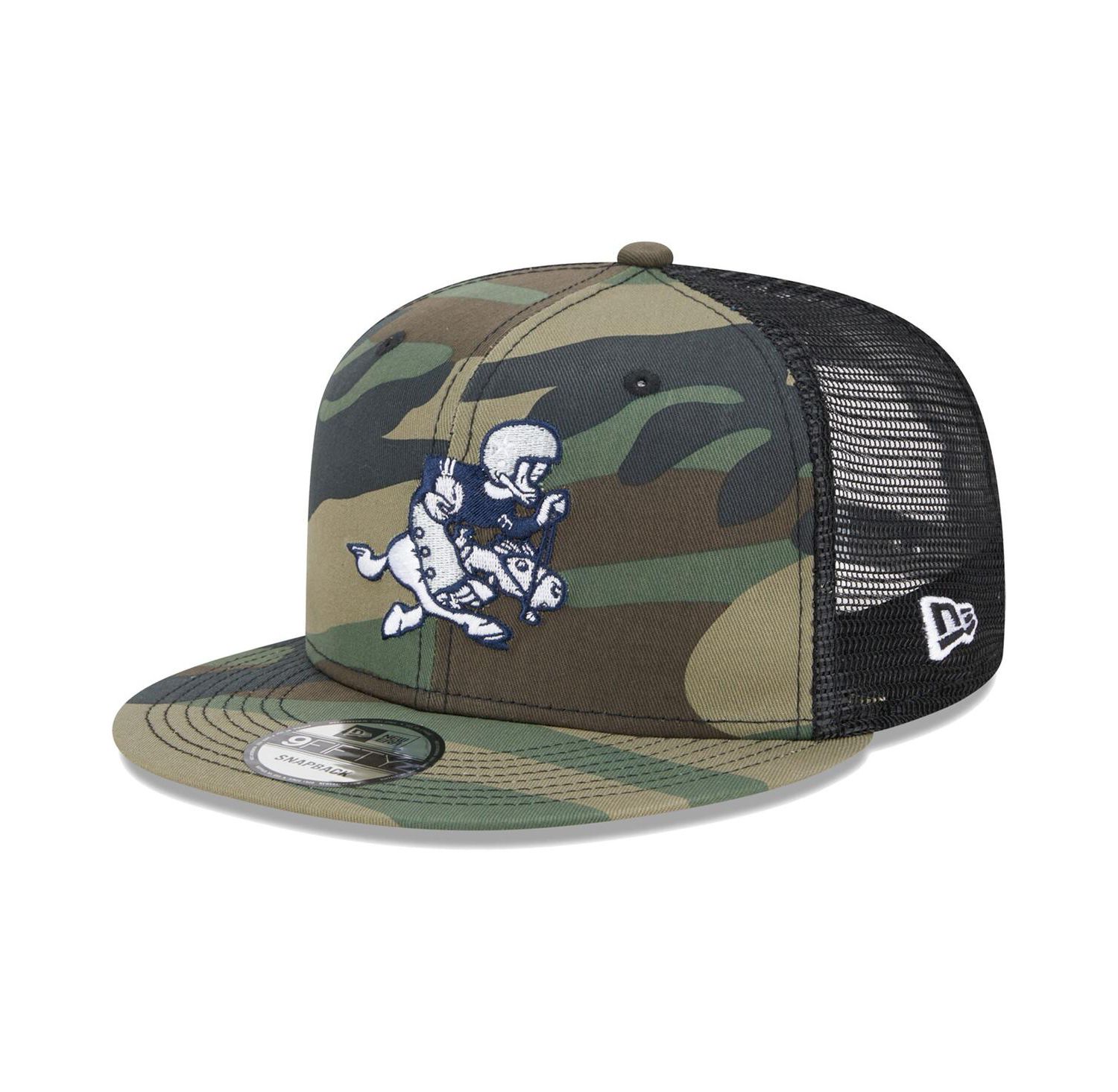 Men's Camo Dallas Cowboys Retro Joe Main Trucker 9FIFTY Snapback Hat