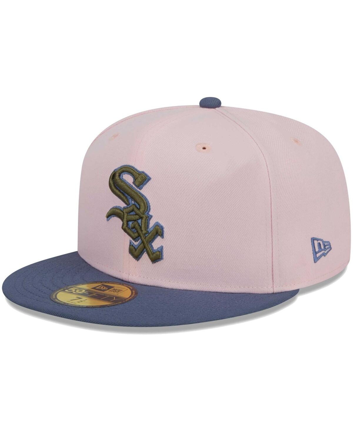 Men's New Era Blue Chicago White Sox Olive Undervisor 59FIFTY Fitted Hat - Blue