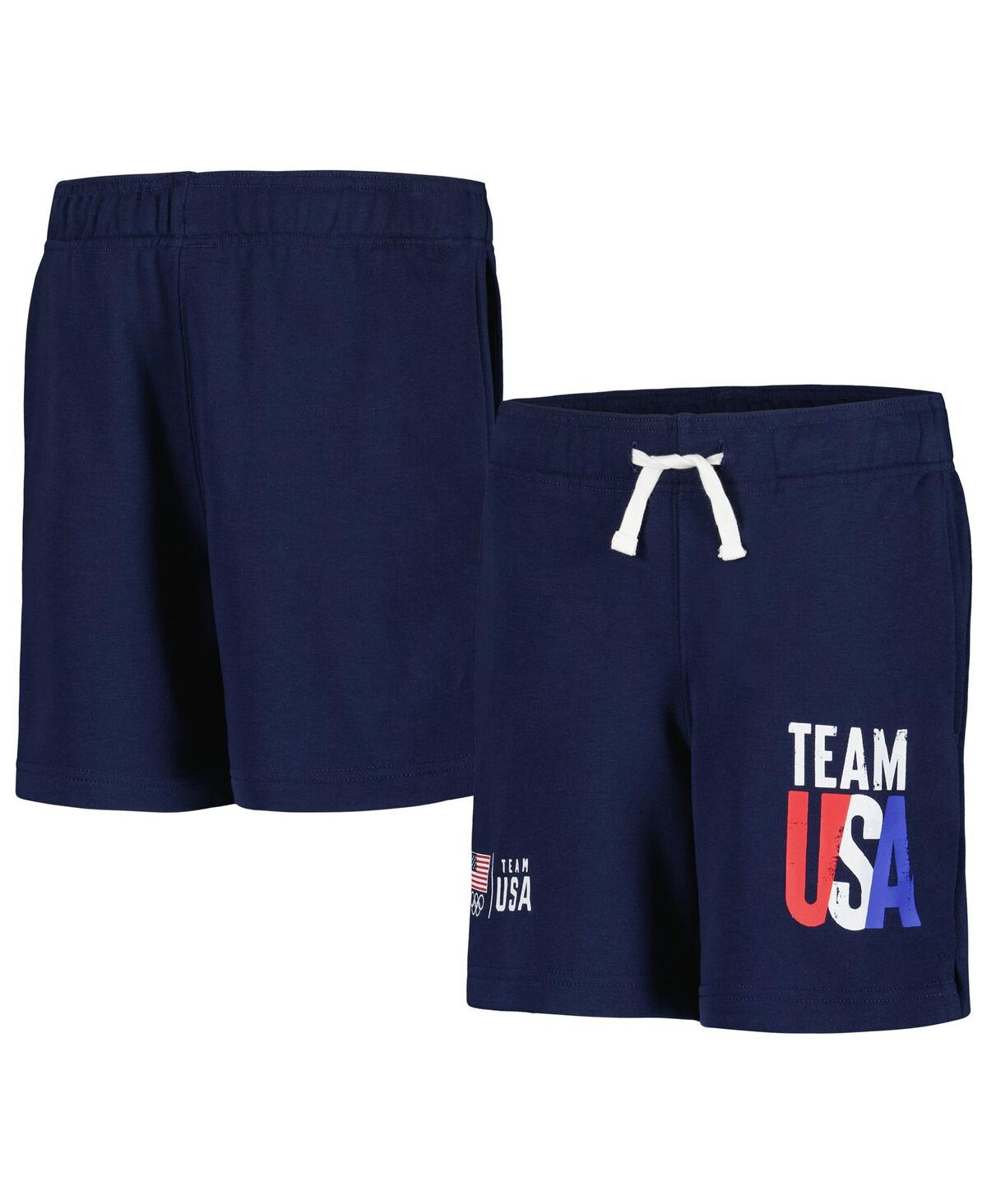 Outerstuff Kids' Big Boys Navy Team Usa Vintage-like Americana Shorts