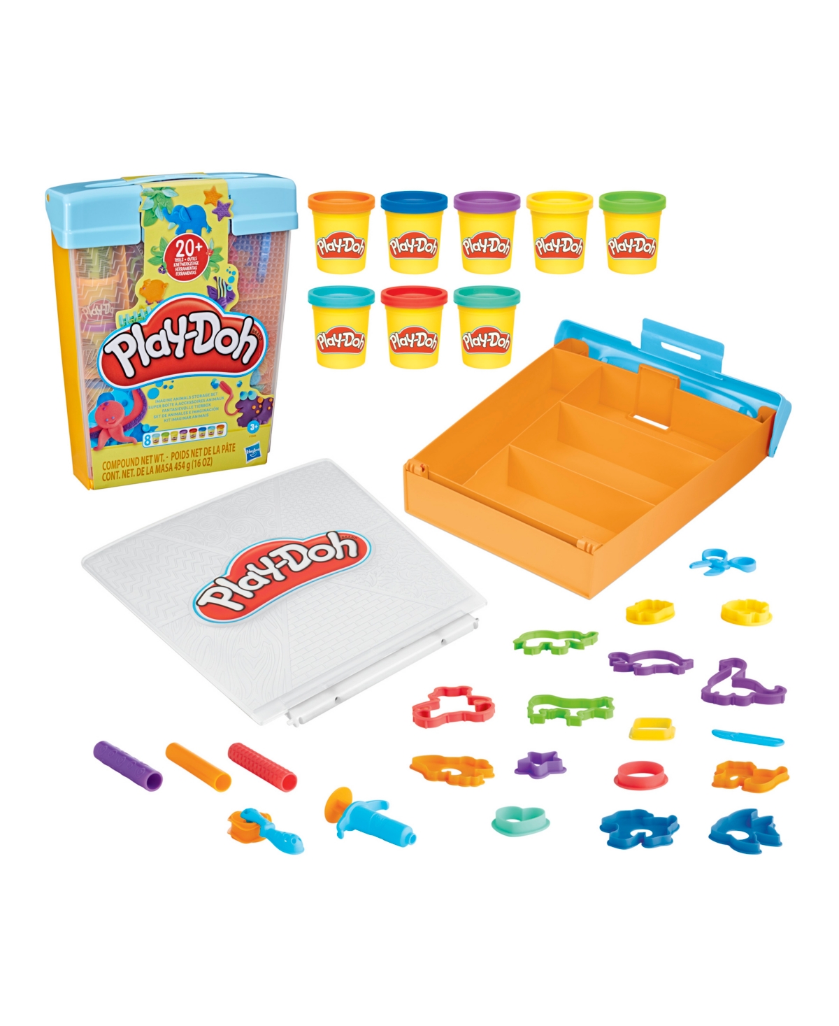 PLAY-DOH IMAGINE ANIMALS STORAGE SET, KIDS TOYS 