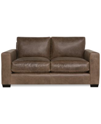 Dawkins 68.5" Leather Loveseat, Created for Macy's