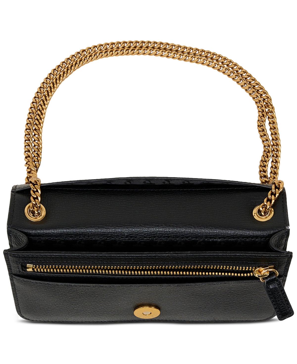 Karl Lagerfeld Kosette Leather Wallet On A Chain In Gray