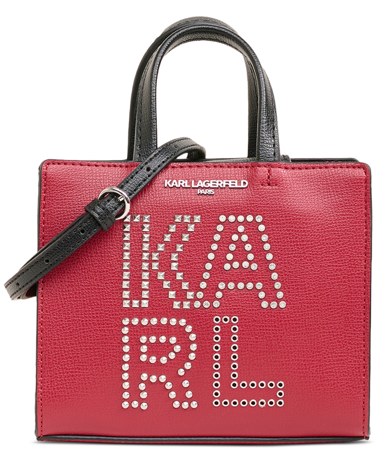 Karl Lagerfeld Maybelle Mini Red Rivets Crossbody