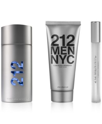 CAROLINA HERRERA 212 NYC 30m 3個セット Carolina Herrera Men's 3-Pc. 212 NYC Eau de Toilette Gift Set - Macy's