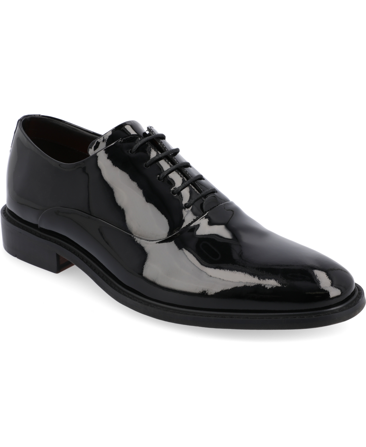 Men's Bledsoe Tru Comfort Foam Patent Plain Toe Oxford Dress Shoes - Patent, Black
